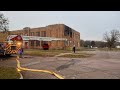 Fire reported at the old site of LAMB Theatre Sunday morning