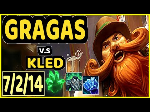 GRAGAS vs KLED - 7/2/14 KDA TOP GAMEPLAY - EUW Ranked DIAMOND