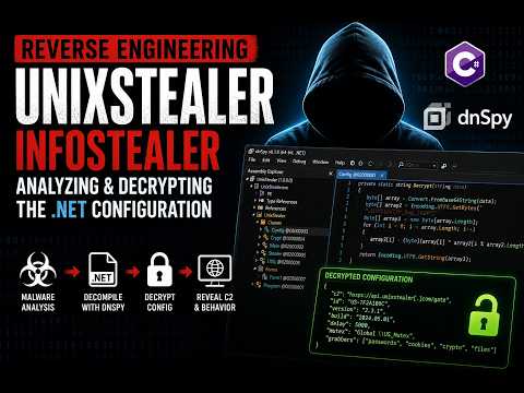 Reverse Engineering UnixStealer Infostealer — Decrypting the .NET Configuration