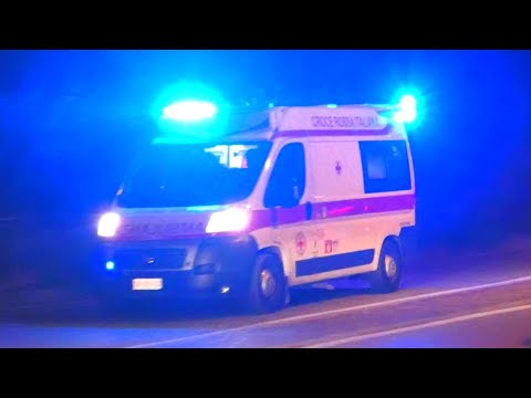Ambulanza CRI Garda Bresciano in emergenza