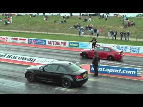BMW 135i vs BMW e46 M3 Santa Pod 16/09/2012 BMW Show