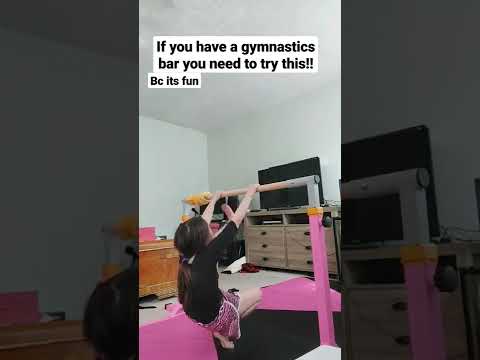 if you have a gymnastics bar you need to try this!!