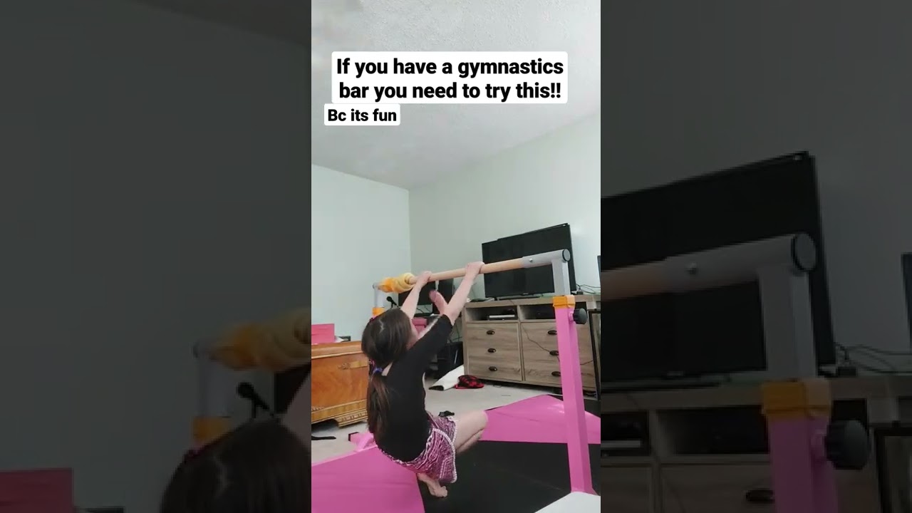 if you have a gymnastics bar you need to try this!!