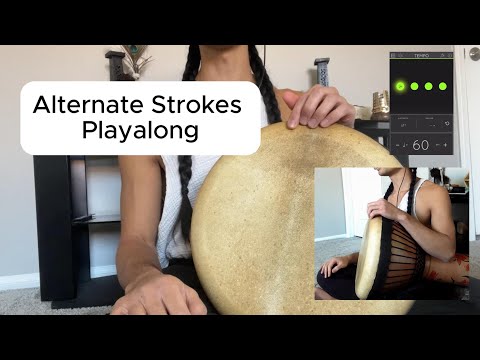 Alternate Turkish Darbuka Strokes Playalong