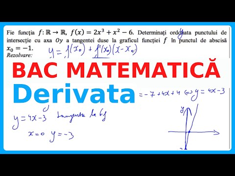 Derivata. Rezolvăm exerciții de BAC Matematica | Examen.md