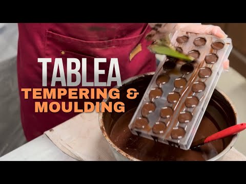 How to Temper Tablea? How to Mould Tablea? Chocolate making ASMR