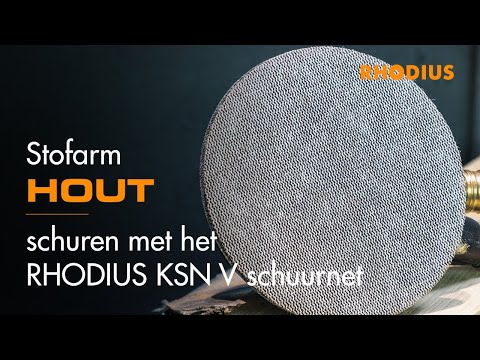 Stofarm hout schuren met het RHODIUS KSN V schuurnet