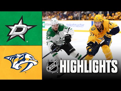 NHL Highlights | Stars vs. Predators | November 08, 2025