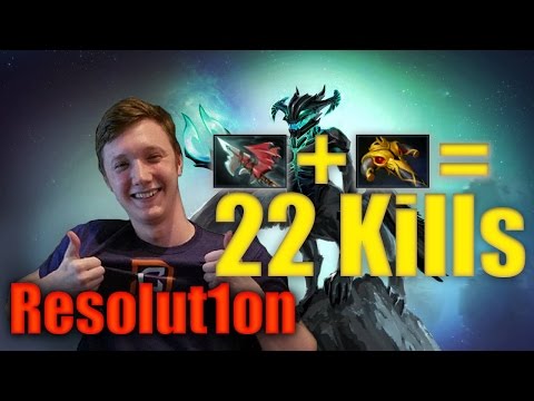 Resolut1on Highlights [Outworld Devourer]  Hurricane Pike + Black King Bar = 22 Kills