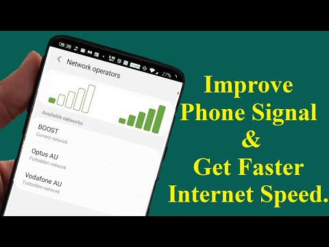 How to Improve Phone Signal and Get Faster Internet speed when you change a simple settings!! Video