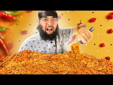 EATING THE WORLDS SPICIEST KOREAN NOODLES CHALLENGE