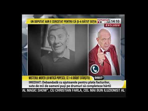 Valentin Teodosiu, acuze grave după moartea lui Mitică Popescu