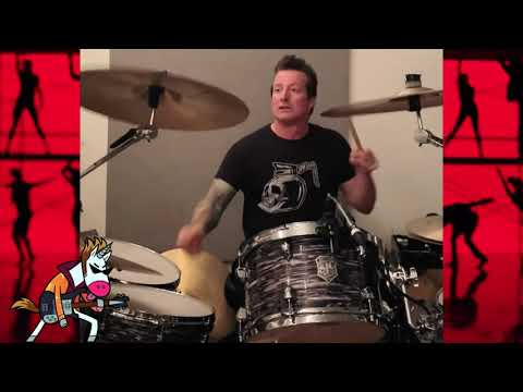 Green Day -Tre Cool play drums of Father Of All