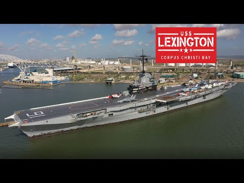 USS Lexington CV-16 World War II Aircraft Carrier Corpus Christi Texas
