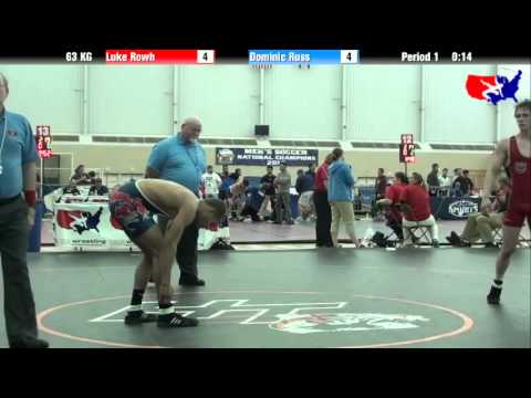 Luke Rowh vs. Dominic Russ at 2013 FILA Cadet Nationals - FS