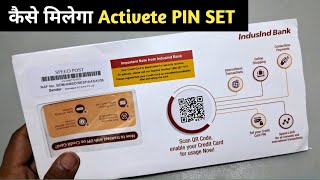 indusind Rupay Credit Unboxing Activete PIN Generation | indusind bank rupay credit card