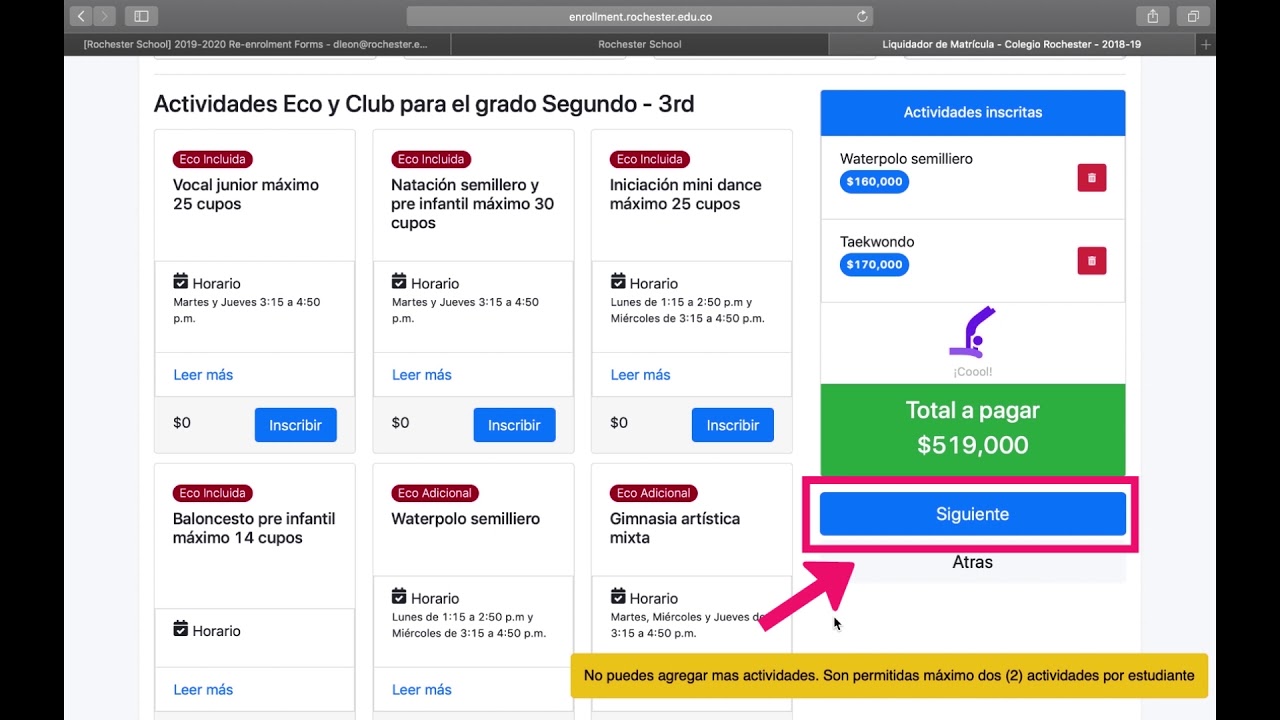 Tutorial proceso de matrícula 2019 -  2020
