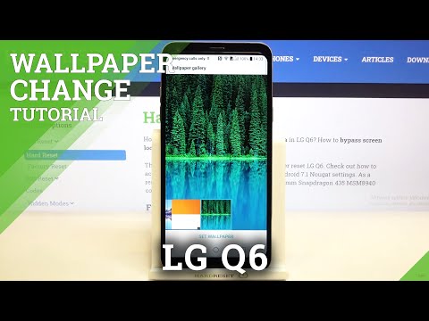 How to Change Wallpaper on LG Q6 | Set Up Home Screen & Lock Screen Wallpaper