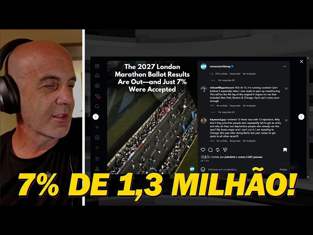 Apenas 7%? O BIZARRO número da MARATONA DE LONDRES