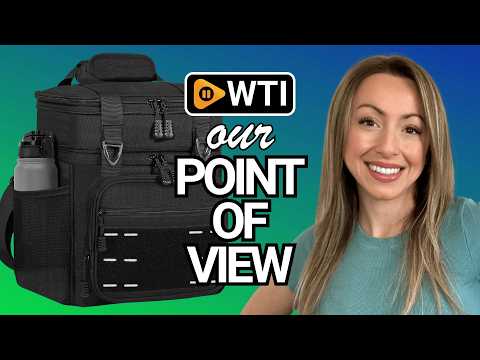 TENKIST Tactical Expandable Lunch Box Men 2 Layer Cooler Bag 20 Cans Black 16L A1-Black - WTI product video review
