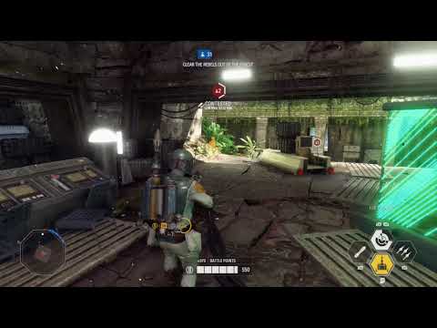 Capturing the objective with Boba on Yavin 4 - Star Wars Battlefront 2