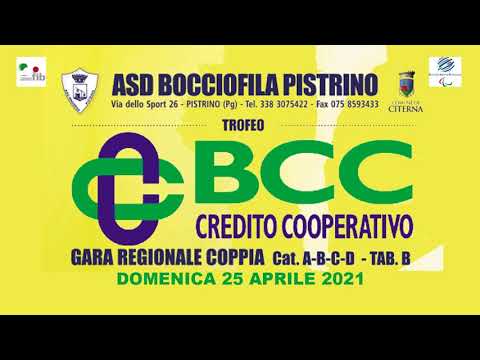 FINALE TROFEO BCC CREDITO COOPERATIVO - ASD BOCCIOFILA PISTRINO