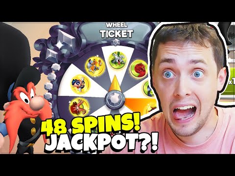 +48 GOLDEN TICKETS WHEEL SPIN GENERAL PANDEMONIUM! Looney Tunes World of Mayhem