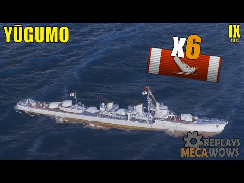 Yūgumo 6 Kills & 176k Damage | World of Warships Gameplay