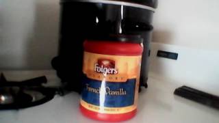 Coffee French vanilla Folgers great flavor