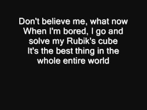 The Rubik's Cube Rap Lyrics (thecomputernerd01)