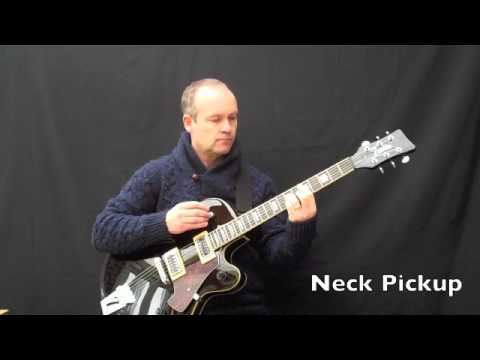 Italia Torino Semi Hollow guitar in Silver Sparkle Made in Korea w/ Original Gigbag image 10