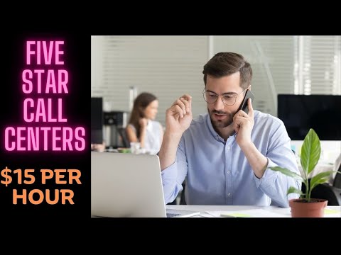 Five Star CALL CENTERS ($15 hourly)(WORK FROM HOME)