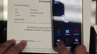 How to UNLOCK any GSM phone (we uses Note II T889 for demo)