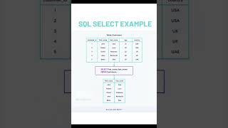 SQL SELECT Example #sql #shortsfeed #shorts 