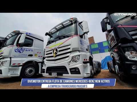Divemotor entrega flota New Actros de Mercedes-Benz a Transcargo Paucar's