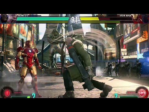 Sigma & Nemesis VS Hawkeye & Iron Man - Hardest AI - Marvel vs Capcom Infinite