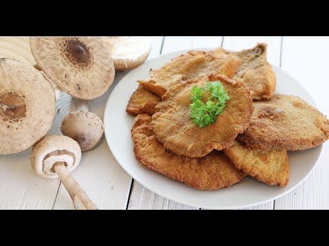 Baked parasol mushrooms - a mushroom specialty