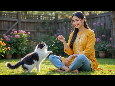 Zoya & Timtim . A Girl and Her Cat, A Bond Beyond Words ❤️😸+ daily routine