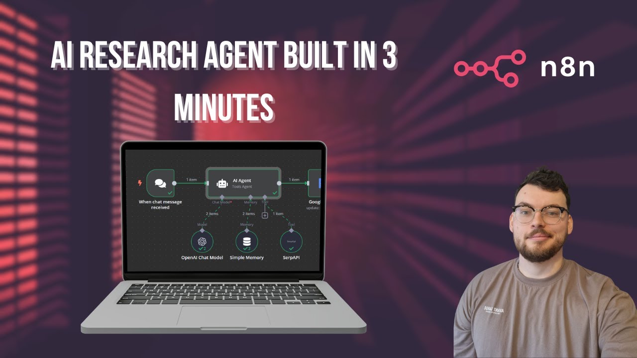 How to Build an AI Research Assistant with N8n (3 Minute Tutorial)