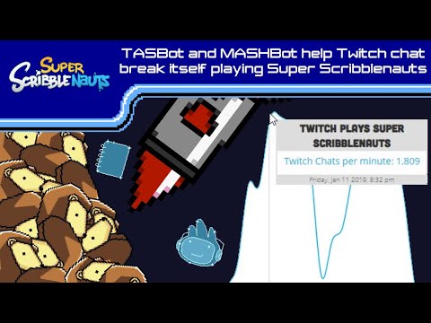 TASBot stabs a DS screen to let Twitch chat play Super Scribblenauts (MASHBot at AGDQ 2019)