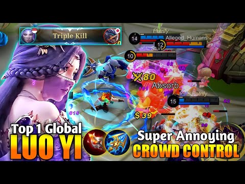 LUO YI IS SO STRONG !! THE DAMAGE IS VERY DEADLY | LUO YI TOP 1 GLOBAL 2022 - MOBILE LEGENDS