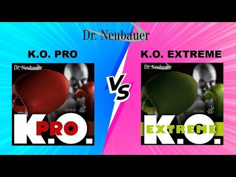 Dr Neubauer K.O. Pro VS K.O. Extreme Medium Pimple Table Tennis Rubbers - Which Is Right For You?