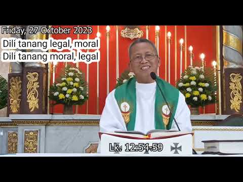 Dili Tanang Legal, Moral. Dili Tanang Moral, Legal // Rev. Fr. Ciano Ubod
