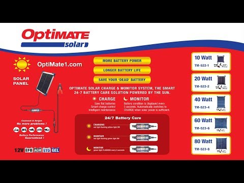 / 4/ panel Solar Pulse Charger OptiMate Solar tm523/