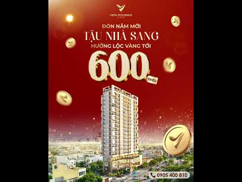 Căn hộ cao cấp Vista chỉ với 200 triệu cũng thiết kế mặt thoáng, lấy gió tựnhiên