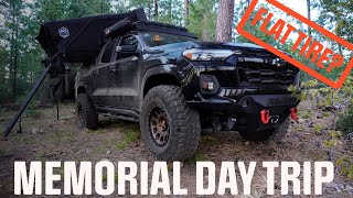 2023 Chevy Colorado Off-road Camping leads to a Blown Tire