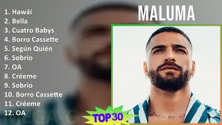 Maluma 2024 MIX Playlist - Hawái, Bella, Cuatro Babys, Borro Cassette