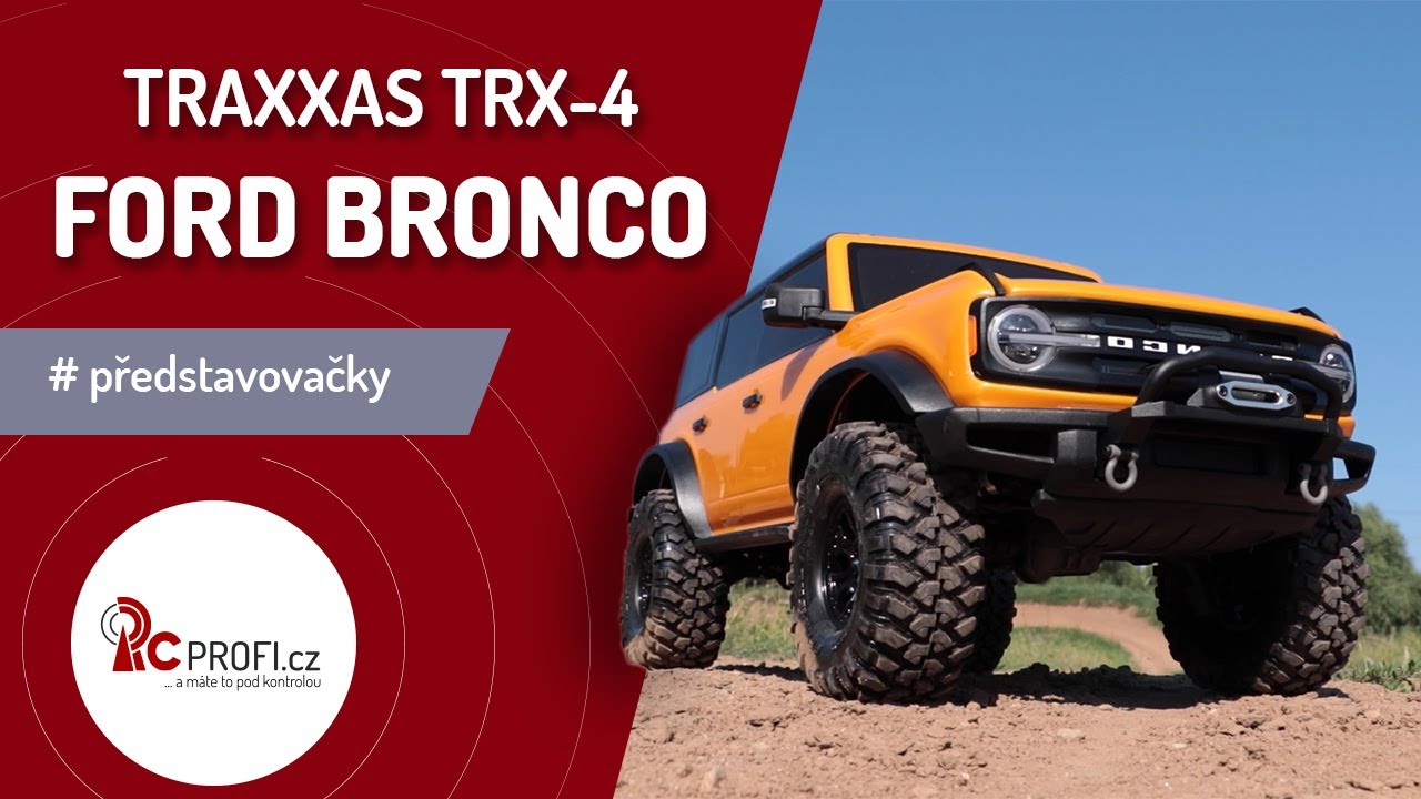 RC auto Traxxas TRX-4 Ford Bronco 2021 TQi 1:10 RTR, čierna