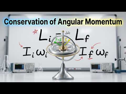 Conservation of Angular Momentum | شرح Tops and Gyroscopes
