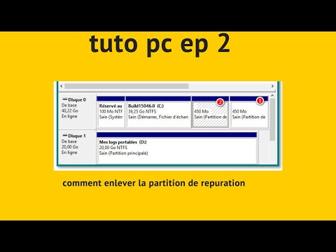 tuto pc ep2 comment enlever la partition de recuperation